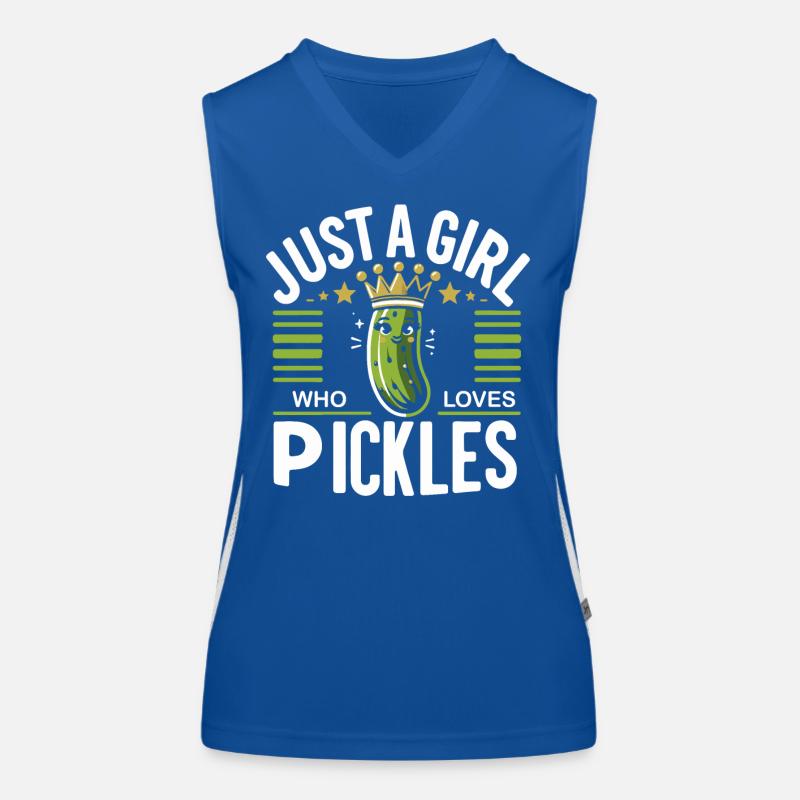 Concombre, Cornichon, Cornichon, Aneth alimentaire Débardeur respirant contrasté Femme