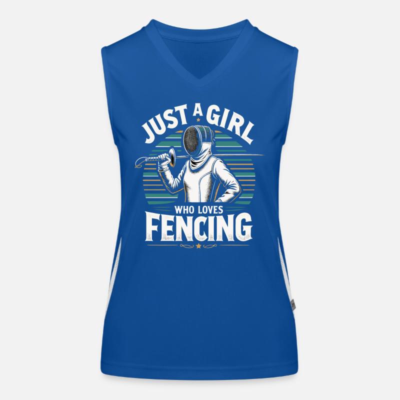 Fechten Fechter Funktionelles Kontrast-Tank Top für Frauen