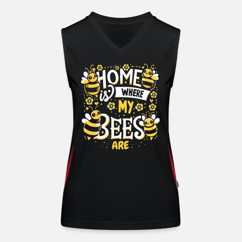 honey bee, beekeeper, bee, bee Women's Functional Contrast Tank Top