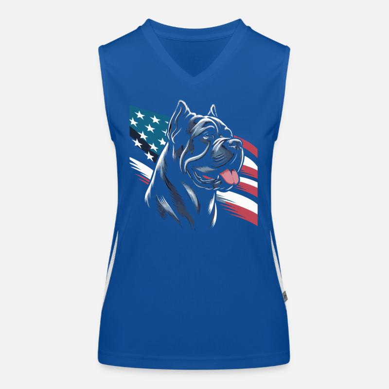 Cane Corso Hund Funktionelles Kontrast-Tank Top für Frauen