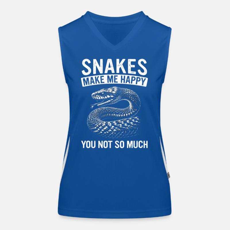 Schlange Schlangen Tier Funktionelles Kontrast-Tank Top für Frauen
