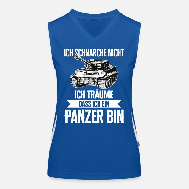 Panzer Kampfpanzer Panzerkampfwagen Panzerfahrer Funktionelles Kontrast-Tank Top für Frauen