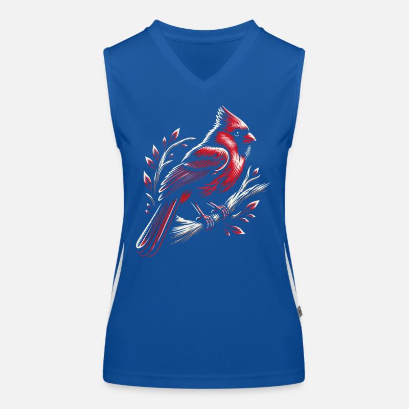 Kardinal Rotkardinal Vogel Roter Kardinal Funktionelles Kontrast-Tank Top für Frauen