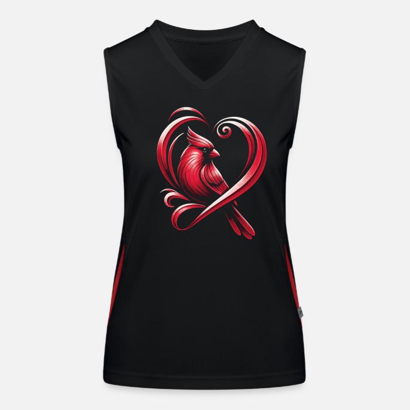 Kardinal Rotkardinal Vogel Roter Kardinal Funktionelles Kontrast-Tank Top für Frauen