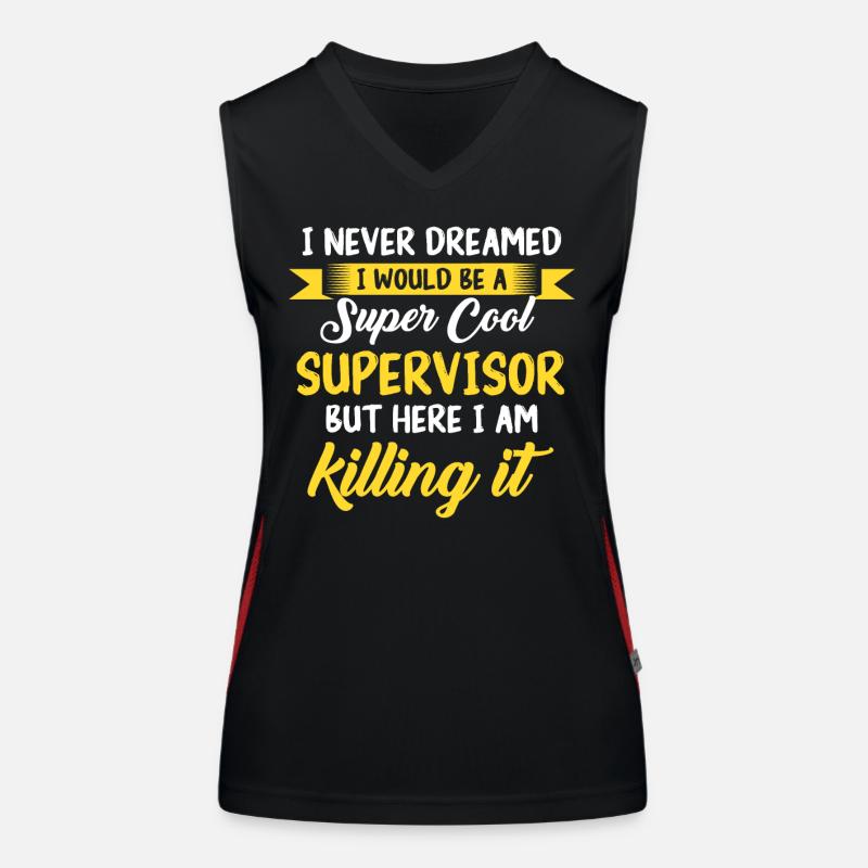 Supervisor Profession Women's Functional Contrast Tank Top