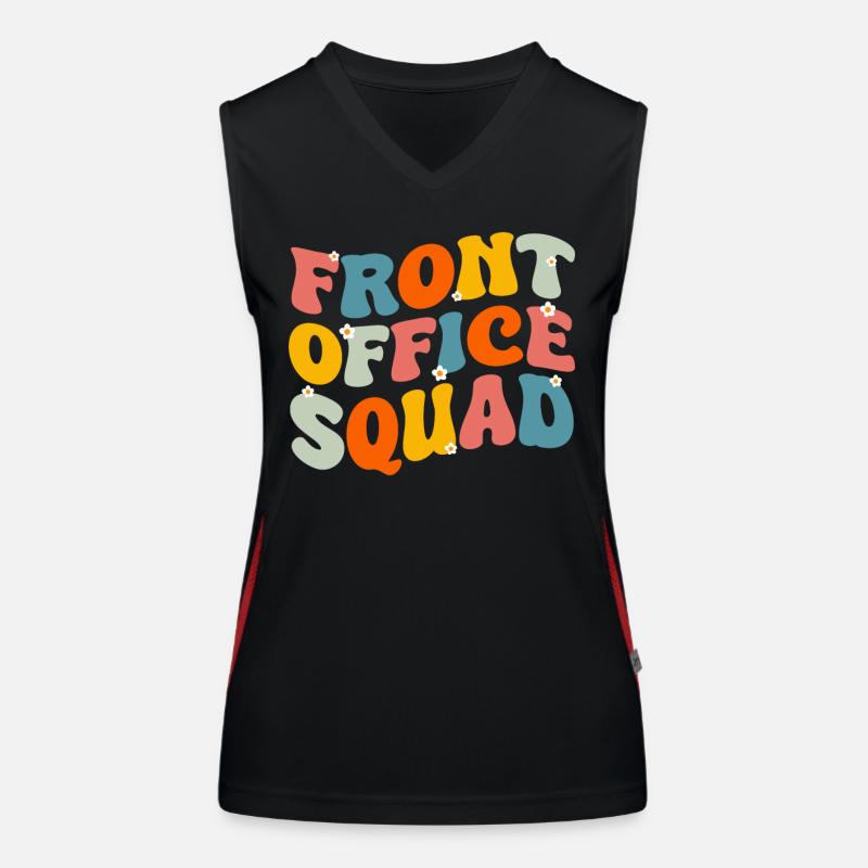 Front Office Schule Sekretärin Funktionelles Kontrast-Tank Top für Frauen