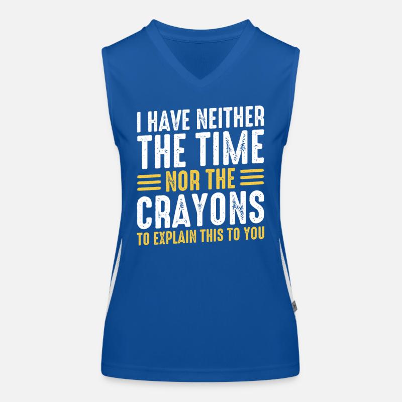 Lustig Sarkasmus sarkastischer Humor Ironie Funktionelles Kontrast-Tank Top für Frauen