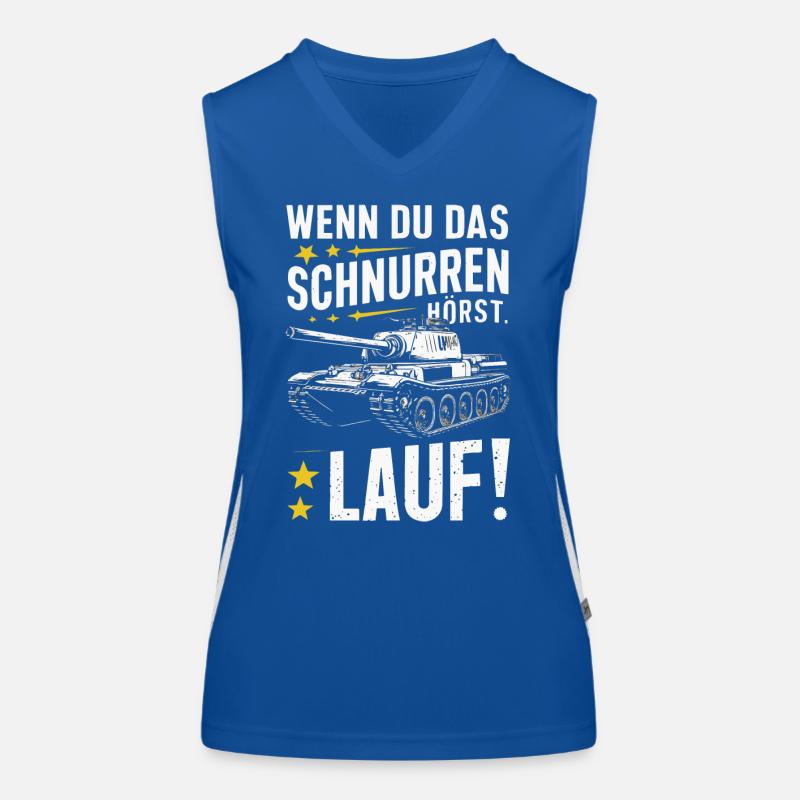 Panzer Kampfpanzer Panzerkampfwagen Panzerfahrer Funktionelles Kontrast-Tank Top für Frauen