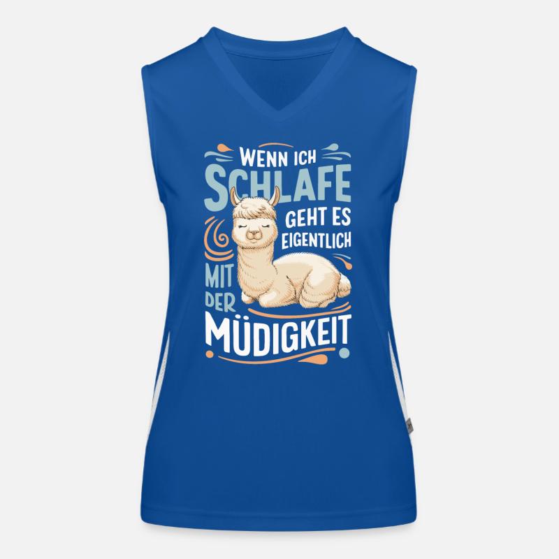 Alpaca Llama Alpacas Animal Women's Functional Contrast Tank Top