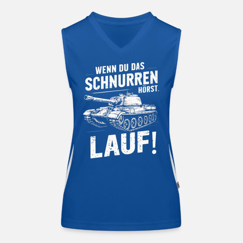 Panzer Kampfpanzer Panzerkampfwagen Panzerfahrer Funktionelles Kontrast-Tank Top für Frauen