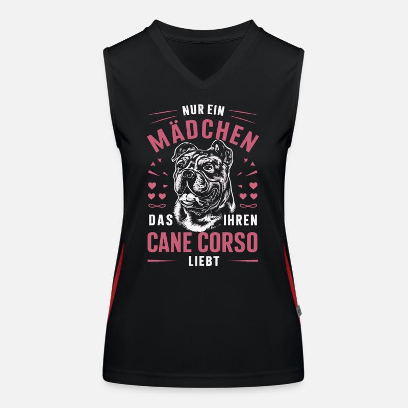 Hunde Cane Corso Italiano Hund Funktionelles Kontrast-Tank Top für Frauen