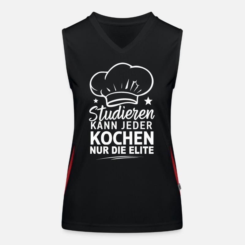 Chef cuisinier Débardeur respirant contrasté Femme