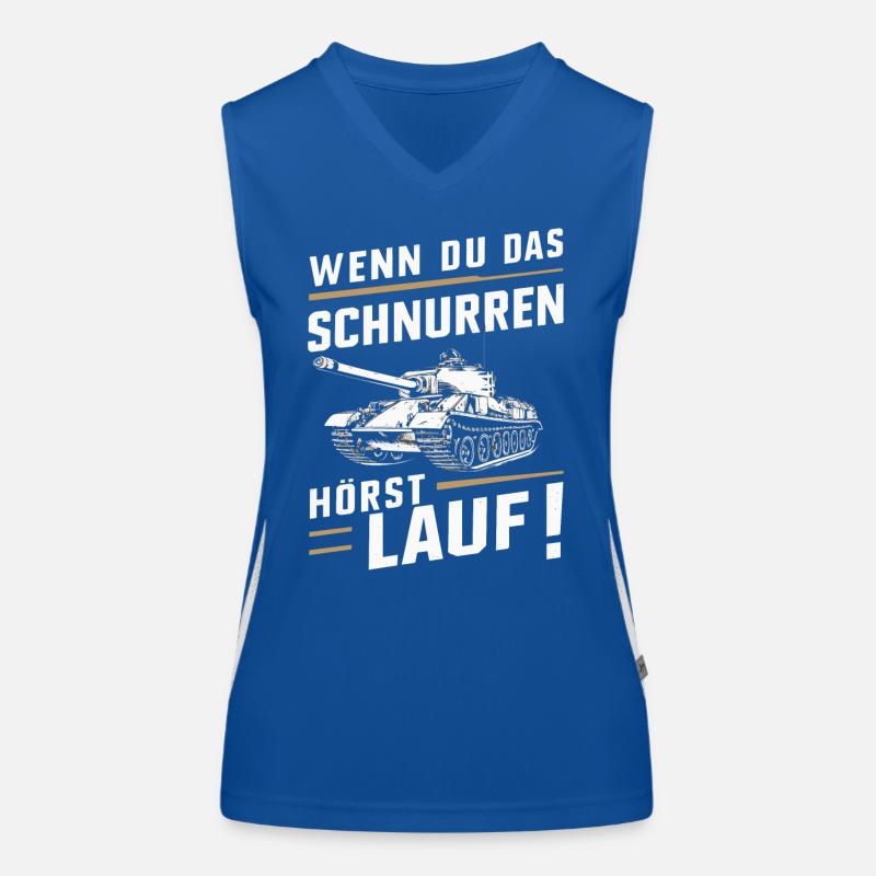 Panzer Kampfpanzer Panzerkampfwagen Panzerfahrer Funktionelles Kontrast-Tank Top für Frauen