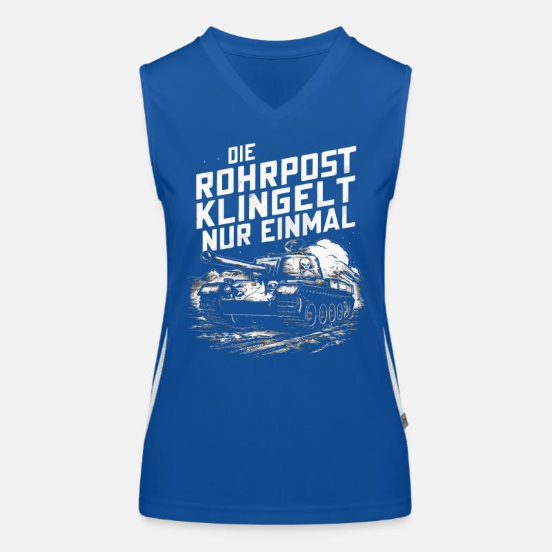 Panzer Kampfpanzer Panzerkampfwagen Panzerfahrer Funktionelles Kontrast-Tank Top für Frauen