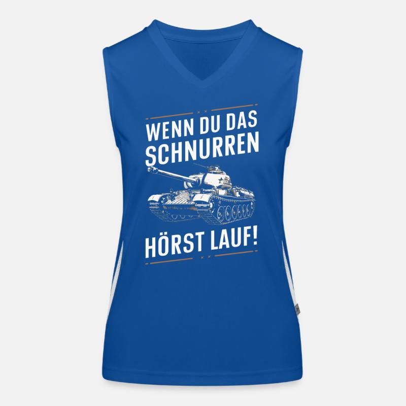 Panzer Kampfpanzer Panzerkampfwagen Panzerfahrer Funktionelles Kontrast-Tank Top für Frauen