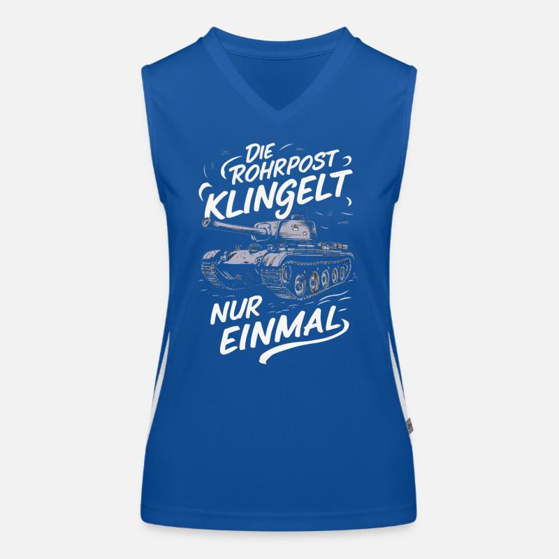 Panzer Kampfpanzer Panzerkampfwagen Panzerfahrer Funktionelles Kontrast-Tank Top für Frauen