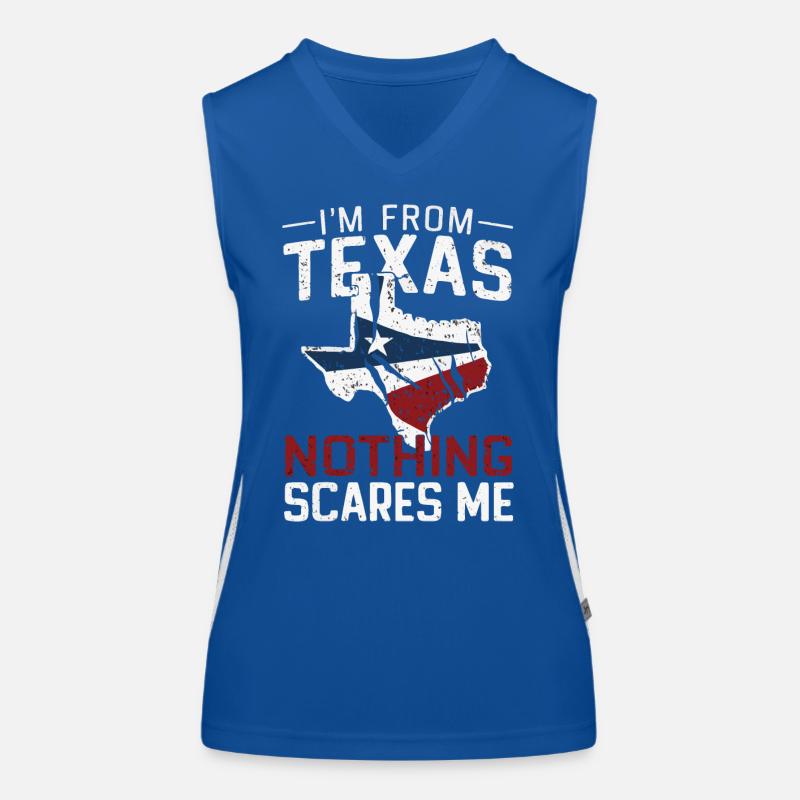 Texas State Texans Texas Débardeur respirant contrasté Femme