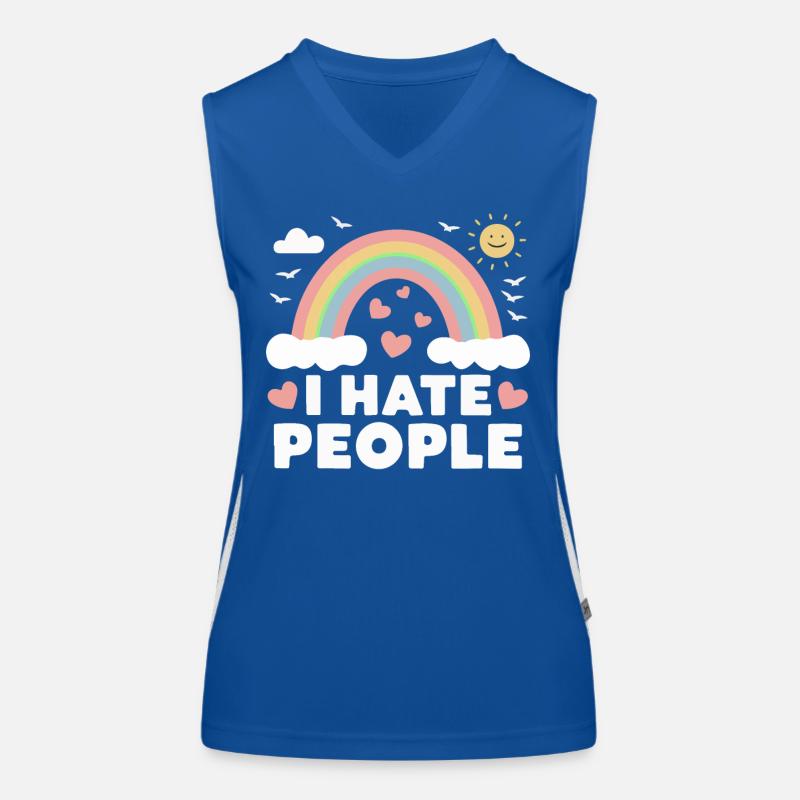 Funny, sarcasm, sarcastic humor, irony Women's Functional Contrast Tank Top