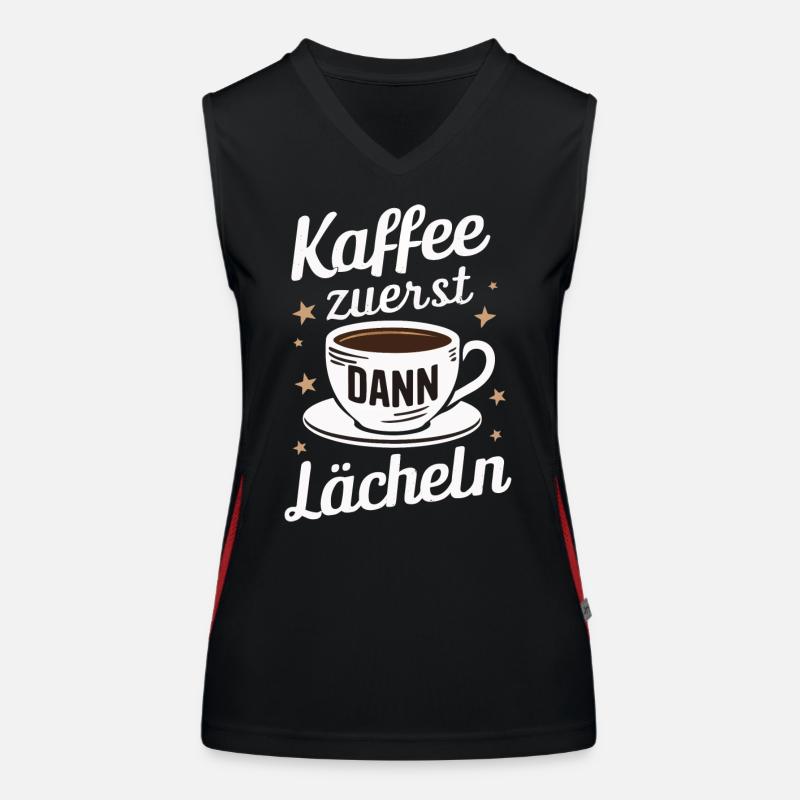 Coffee Coffee Coffee Drinkers Coffee Lovers Women's Functional Contrast Tank Top