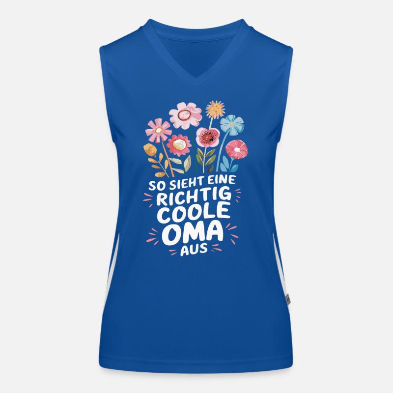 Oma Großmutter Großeltern Muttertag Familie Funktionelles Kontrast-Tank Top für Frauen