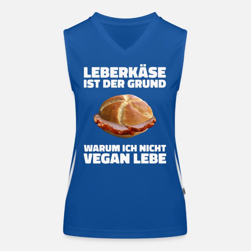 Leberkäs Bayern Leberkas Semmel Fleischkäse Funktionelles Kontrast-Tank Top für Frauen
