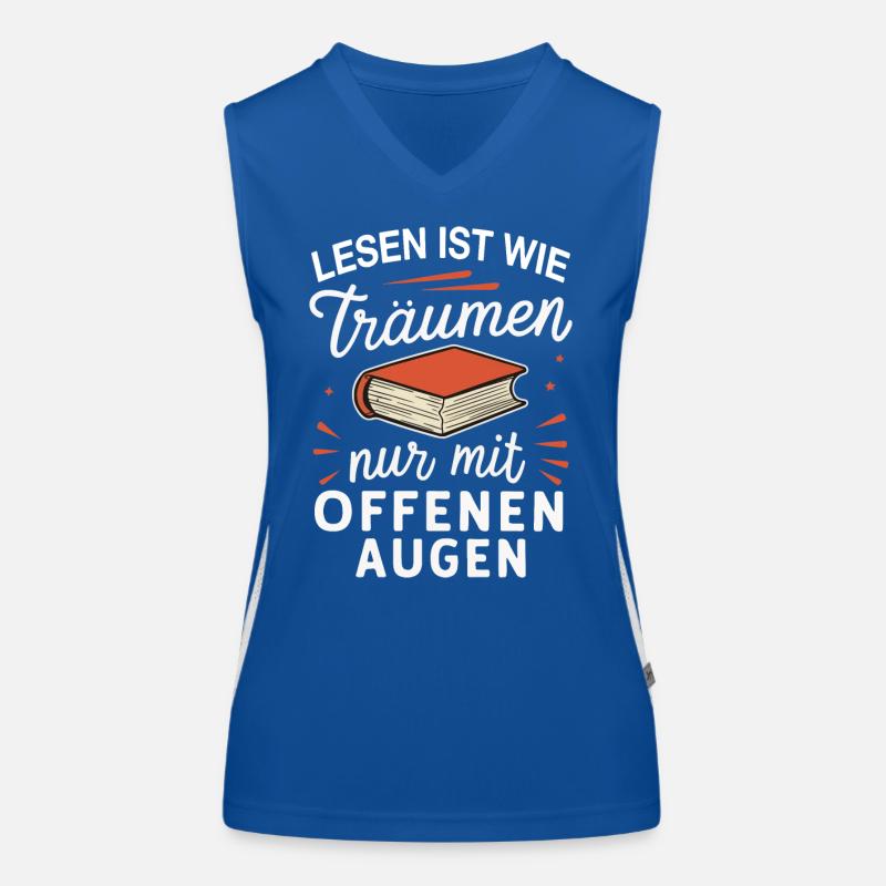 Buch Lesen Bücher Buch Nerd Bücherwurm Funktionelles Kontrast-Tank Top für Frauen