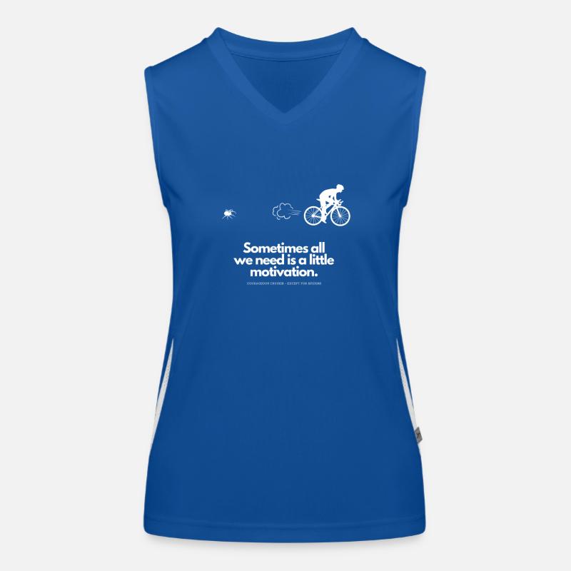 Extra Motivation for Cyclists Spider Women's Functional Contrast Tank Top