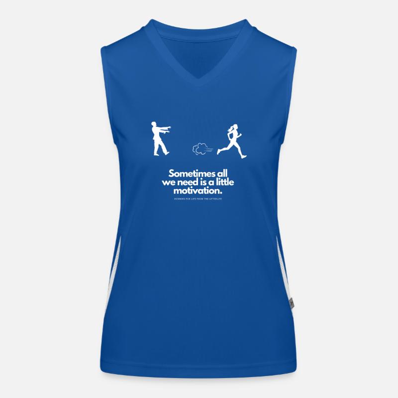 Motivation supplémentaire pour Runner Zombie Débardeur respirant contrasté Femme