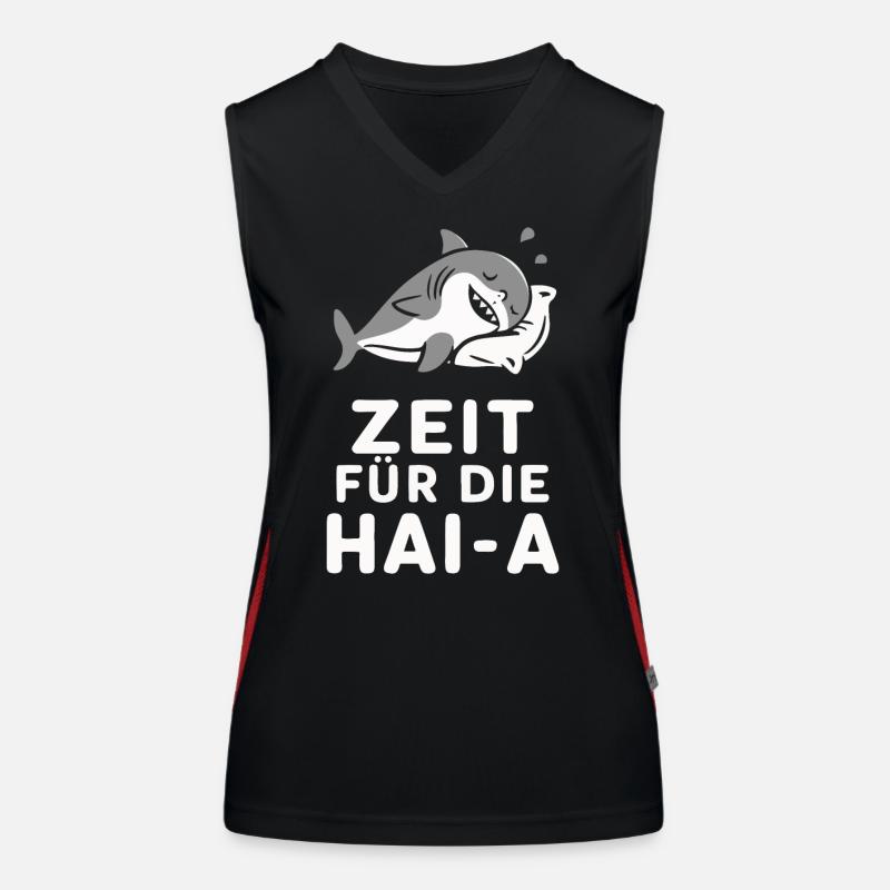 Requin Requin Requins Requin Débardeur respirant contrasté Femme