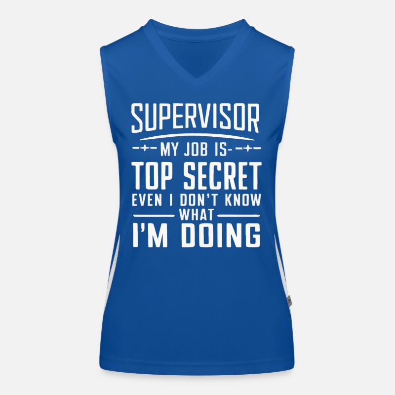Supervisor Beruf Funktionelles Kontrast-Tank Top für Frauen