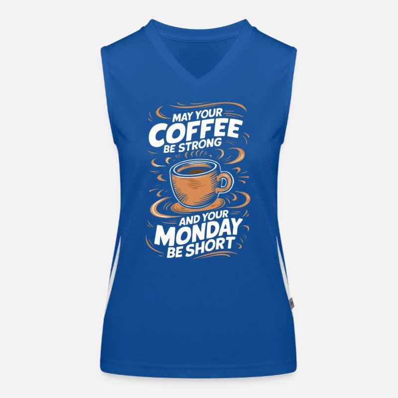 Coffee Coffees Drinkers Women's Functional Contrast Tank Top