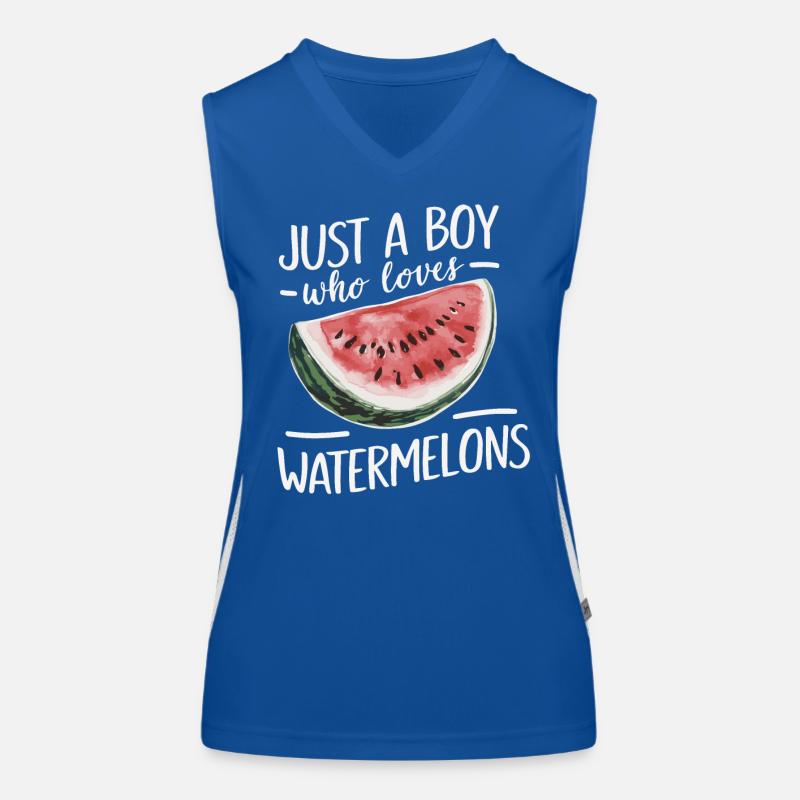 Pastèque, melon, fruit Débardeur respirant contrasté Femme