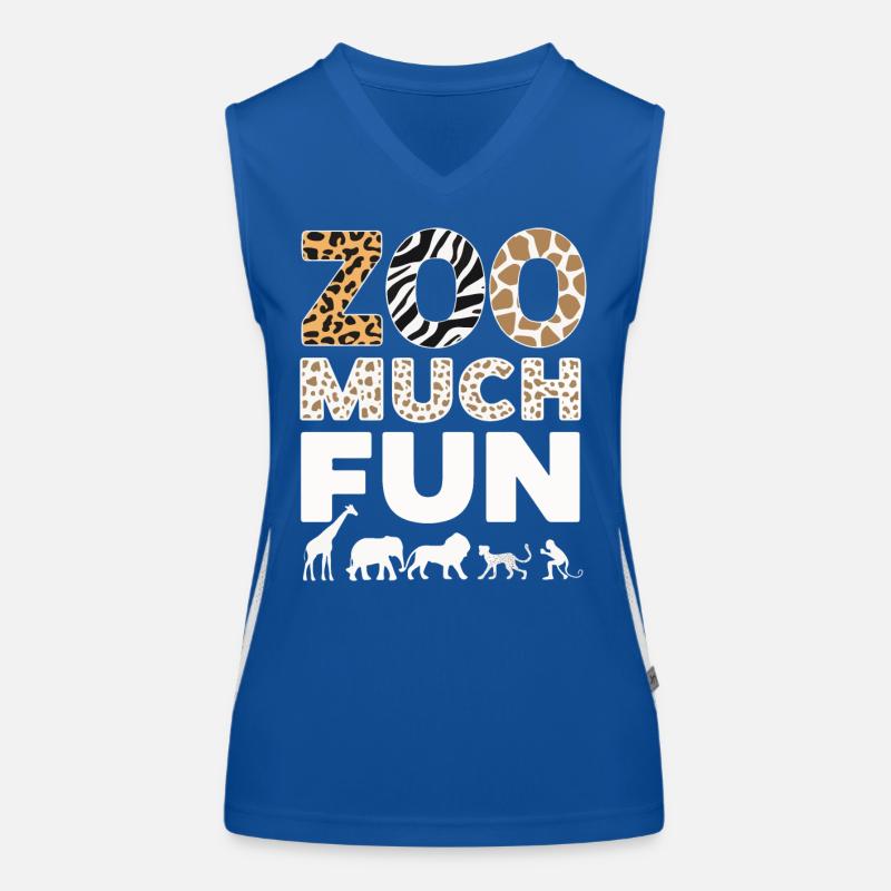 Zoo Animals Zookeeper Women's Functional Contrast Tank Top