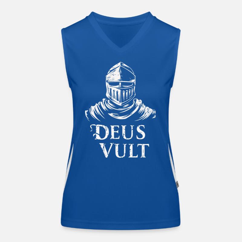 Kreuzritter Tempelritter Mittelalter Funktionelles Kontrast-Tank Top für Frauen