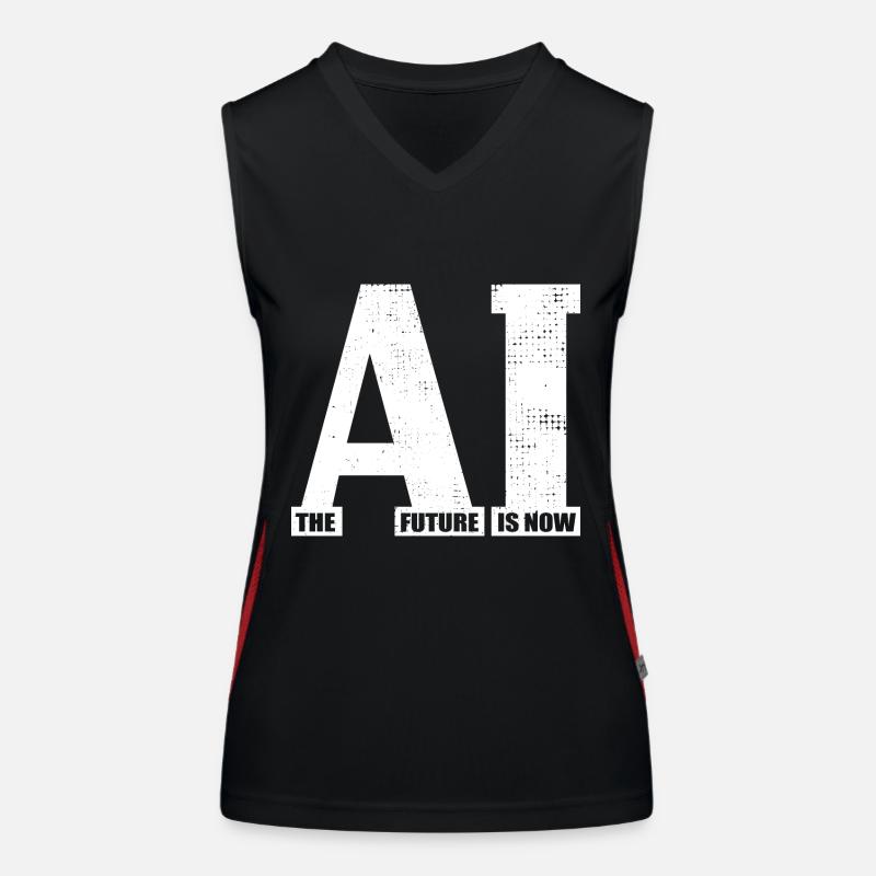Artificial Intelligence - AI - The future is now Funktionelles Kontrast-Tank Top für Frauen