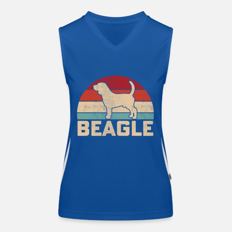 Beagle Rétro Débardeur respirant contrasté Femme