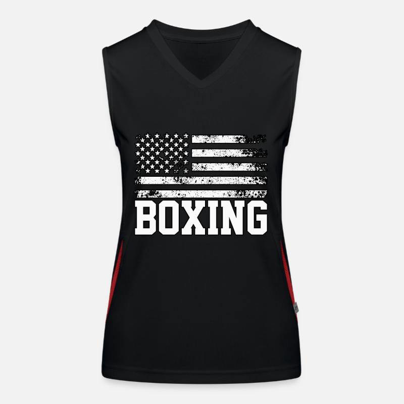 Boxe Débardeur respirant contrasté Femme