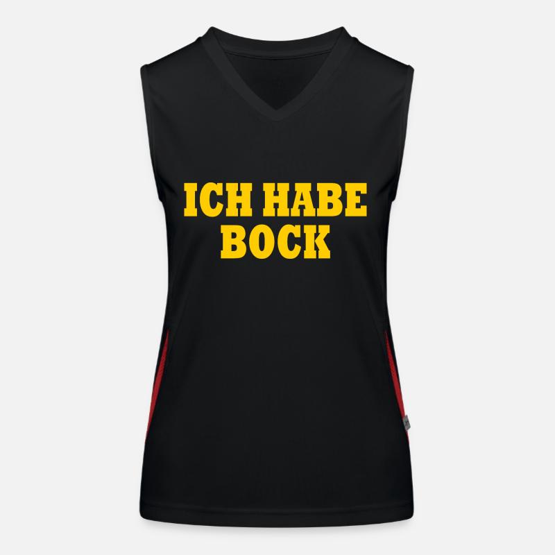 Ich habe bock Funktionelles Kontrast-Tank Top für Frauen
