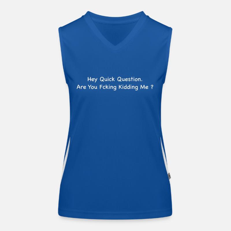 Lustiges und sarkastisches Design Funktionelles Kontrast-Tank Top für Frauen