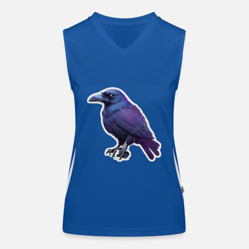 Krähe Funktionelles Kontrast-Tank Top für Frauen