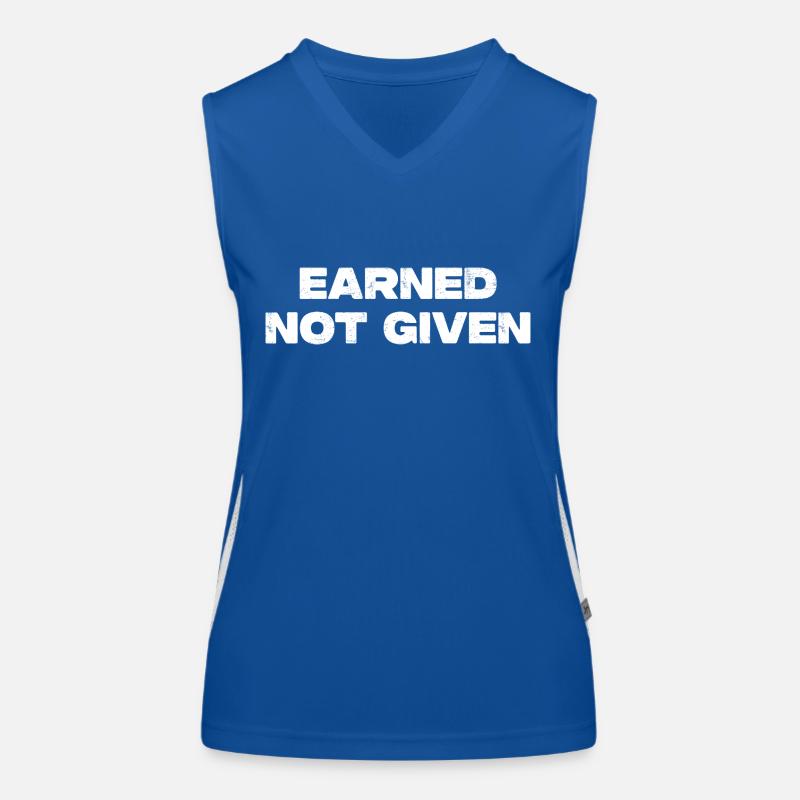 Earned Not Given Funktionelles Kontrast-Tank Top für Frauen