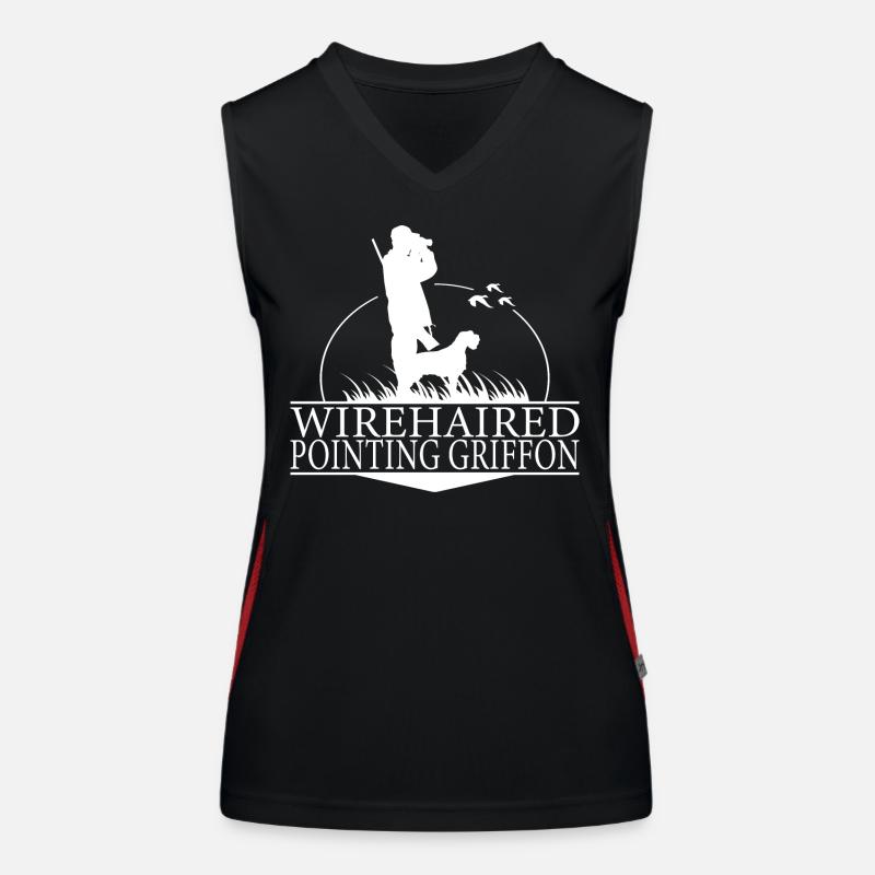 WIREHAIRED POINTING GRIFFON Hunting Dogs Wilsigns Women's Functional Contrast Tank Top