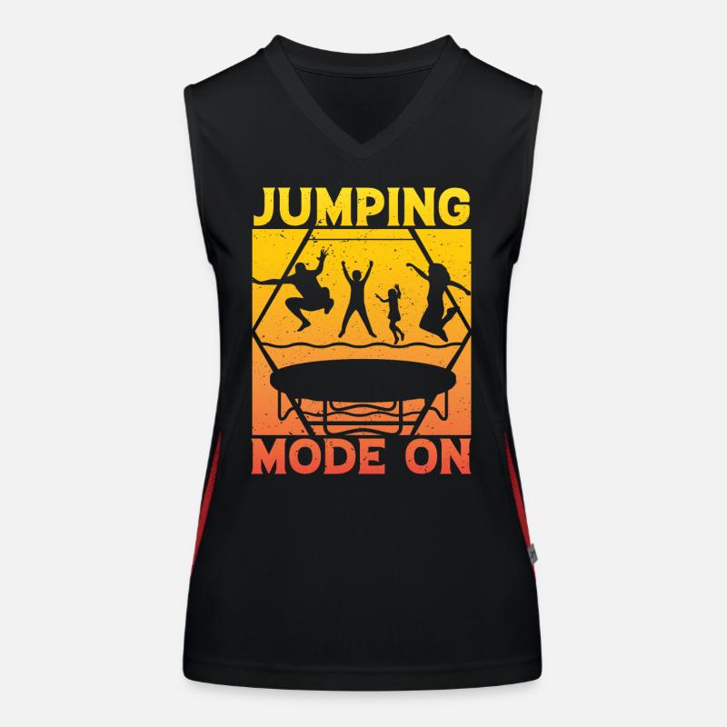 Jumping Mode on Women's Functional Contrast Tank Top