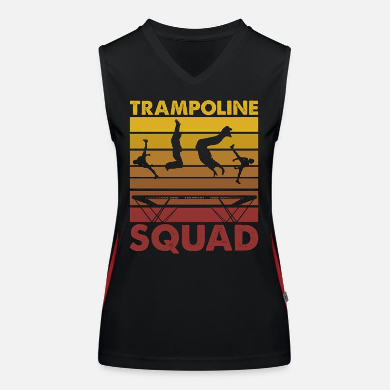 Équipe de trampoline Débardeur respirant contrasté Femme