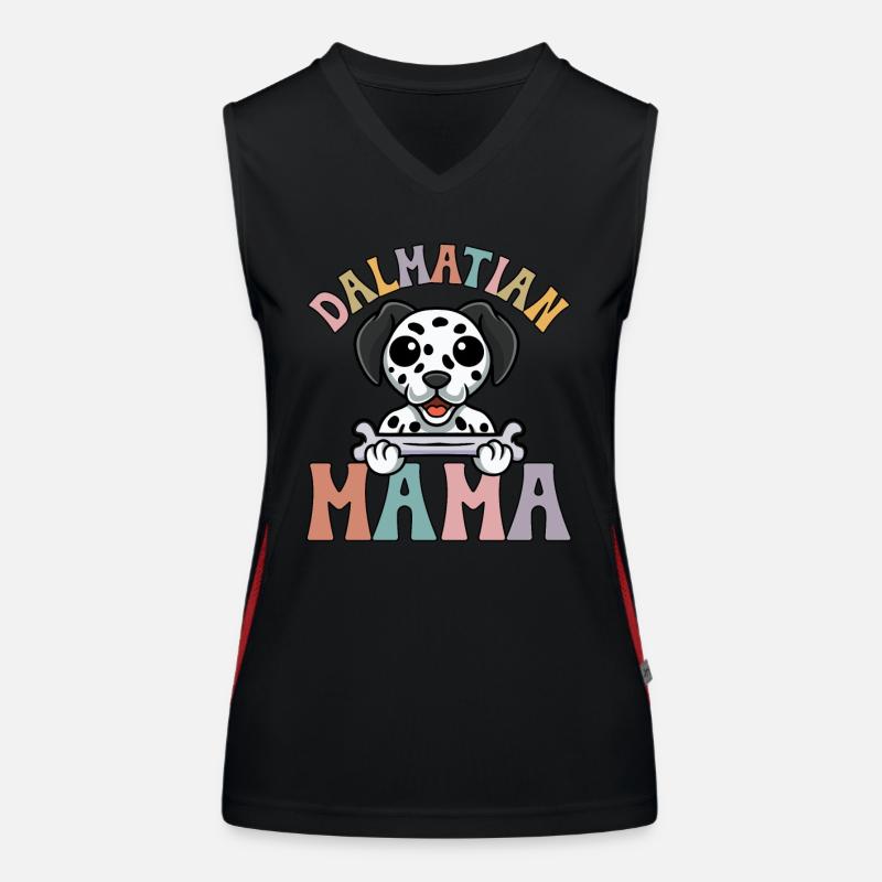 Maman dalmate Débardeur respirant contrasté Femme