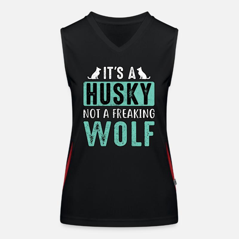 It's a husky not a freaking wolf Funktionelles Kontrast-Tank Top für Frauen