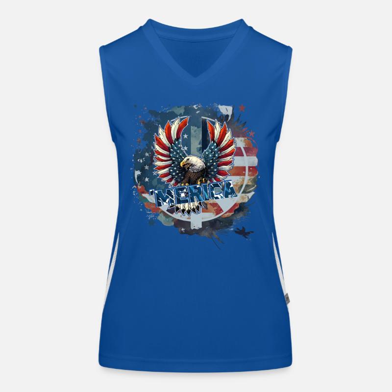 4. Juli Funktionelles Kontrast-Tank Top für Frauen