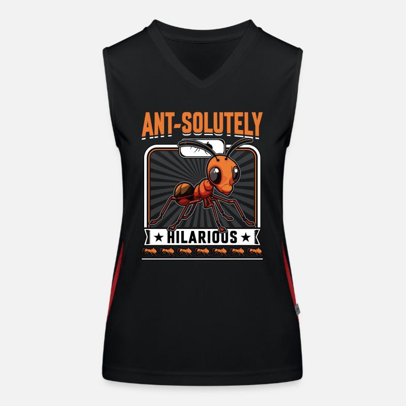 Ant-solutely hilarious Women's Functional Contrast Tank Top