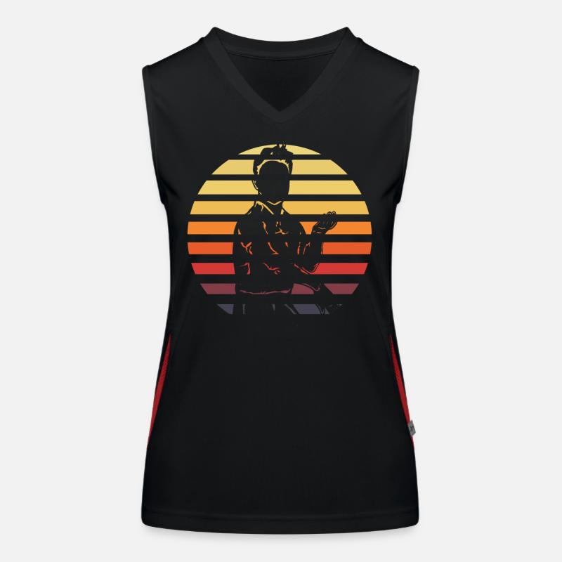 Wing Chun Funktionelles Kontrast-Tank Top für Frauen