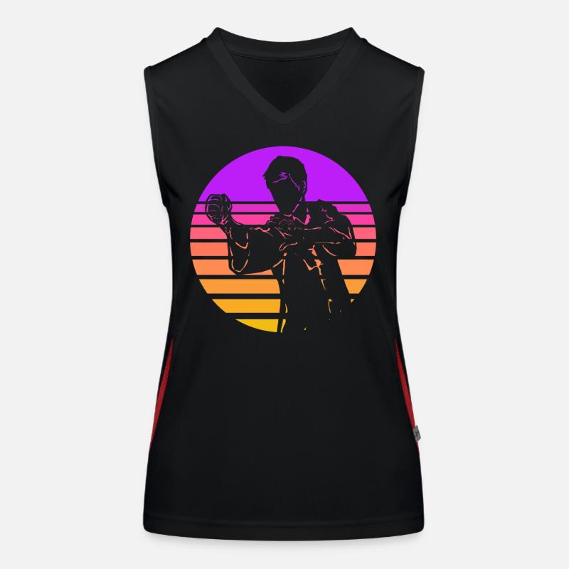Wing Chun Débardeur respirant contrasté Femme